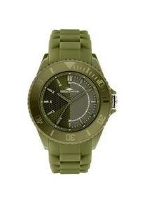 Quarzuhr Fynch-Hatton, gr&uuml;n, Armbanduhren, Herren, Quarzuhr, Armbanduhr, Herrenuhr, Silikonarmband, analog