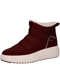 Stiefelette Caprice "Caprice Stiefelette Leder/Textil", Damen, Gr. 39, bordeaux, Leder, Textil, Schuhe Stiefelette