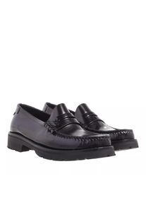 SAINT LAURENT Loafer - Loafer Monogram Penny Slipper - Gr. 36 (EU) - in Schwarz - f&uuml;r Damen
