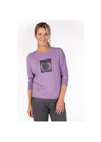 Funktionsshirt LPO "POULNE WMN", Damen, Gr. 44L, lila, 60% Baumwolle, 40% Polyester, bequem, angesetztes B&uuml;ndchen, Shirts Funktionsshirt, Auch in Gro&szlig;en Gr&ouml;&szlig;en erh&auml;ltlich