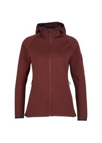 Stoic MerinoFleece335 KuolpaSt. II Zip Hoody Merinohoodie Damen Wandern (Gr L |rot)