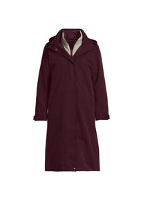 LANDS' END 4-in-1-Mantel, Damen,  Rot, Polyester, by Lands' End