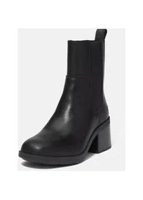 Chelseaboots Timberland "BELLEVAUXMID CHELSEA BOOT", Damen, Gr. 39,5, schwarz (schwarz full grain), Leder, Schuhe Chelseaboots, Stiefelette, Winterschuhe, Ankle Boots