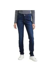 Skinny-fit-Jeans Tom Tailor "LUCIE", Damen, Gr. 27, L&auml;nge 30, blau (schwarz stone wash), Denim/Jeans, Obermaterial: 42% Baumwolle, 34% Polyester, 22% Viskose, 2% Elasthan. Futter: 100% Baumwolle, unifarben, slim fit lang, Jeans, mit Viskose und Stretch - 5-Pocket-Style