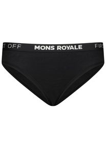 Mons Royale Folo Merino Briefs Merinounterwäsche Damen (Gr S |schwarz)