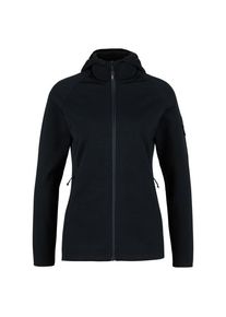 Stoic MerinoFleece335 KuolpaSt II Zip Hoody Merinohoodie Damen (Gr M |schwarz)