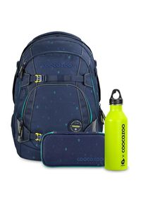Coocazoo MATE Rucksack-Set 3-tlg. MatMapEtr-Happy Raindrops & Lime