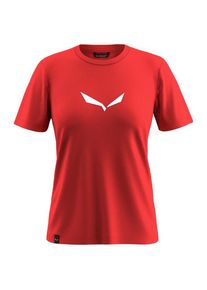 Salewa Solid Dri-Release S/S Tee T-Shirt Damen (Gr 44 |rot)