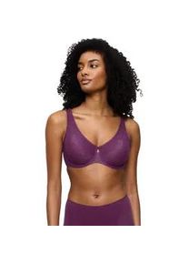 Minimizer-BH Triumph "Wild Rose Sensation", Damen, Gr. 75, Cup F, flower lila, Spitze, Obermaterial: 82% Polyamid, 18% Elasthan, BHs Minimizer-BH, verkleinert die Brust optisch um eine Cup-Gr&ouml;&szlig;e