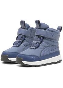 Stiefel Puma "Puma Evolve Stiefel Kinder", Kinder, Gr. 25, blau (inky blau persian wei&szlig;), Obermaterial: Synthetik, Textil; Futter: Textil; Innensohle: Textil; Laufsohle: Gummi, Schuhe Stiefel