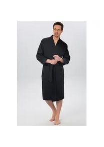 Unisex-Bademantel OTTO HOME "Vanessa, ideal f&uuml;r Sauna & Spa, Hotelbademantel, Morgenmantel" Gr. XXL, schwarz, XXL, Baumwolle, Hausm&auml;ntel, Taschen, Damen & Herren, Waffelpiqu&eacute;, sehr leichte Qualit&auml;t, S-3XL