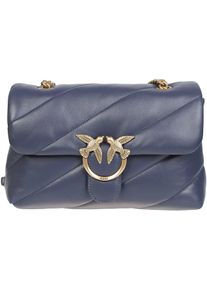 Pinko Crossbody Bags - Love Classic Puff Maxi Quilt Bag Blue - Gr. unisize - in Blau - f&uuml;r Damen