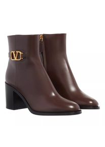 Valentino Garavani Stiefel & Boots - Bootie VLogo Signature - Gr. 35 (EU) - in Braun - f&uuml;r Damen