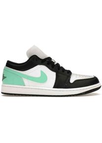 Nike Low-Top Sneaker - Jordan 1 Low Green Glow - Gr. 47 - in Wei&szlig; - f&uuml;r Damen