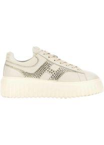 Hogan Low-Top Sneaker - Flat Shoes Yogurt Bianco Marmo - Gr. 39 (EU) - in Weiß - für Damen