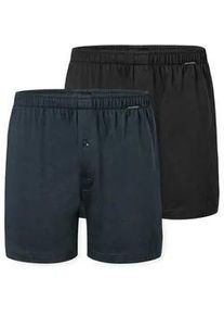 Boxershorts Schiesser "Boxershorts Multipacks", Herren, Gr. 14, 908, sonstiges, Single Jersey, Obermaterial: 100% Baumwolle, unifarben, normal, Unterhosen, lockere Passform, mit Eingriff, Gummizug