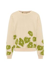 Woll- & Merinopullover Tranquillo Lockerer Jaquard-Pullover Damen (Gr XS |beige)