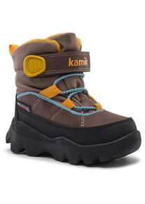 Kamik Stance 3 Winterschuhe Kinder Alltag (Gr 27 |schwarz/braun |wasserdicht)