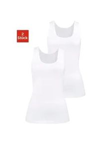 H.I.S. Unterhemd H.I.S, Damen, Gr. 32/34, N-Gr, wei&szlig;, Single Jersey, Obermaterial: 95% Baumwolle, 5% Elasthan, unifarben, Unterhemden Unterhemd, aus elastischer Baumwoll-Qualit&auml;t, Tanktop, Unterziehshirt