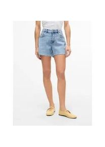V&eacute;ro Moda Jeansshorts VERO MODA "VMTESS MR SHORT DNM SHORTS MIX GA NOOS", Damen, Gr. L (40), N-Gr, blau (light blau denim), Denim/Jeans, Obermaterial: 99% Baumwolle, 1% Elasthan, unifarben, kurz, Jeans Jeansshorts, Baumwollmischung, regular fit