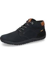 Schn&uuml;rboots Camel Active, Herren, Gr. 43, schwarz, Leder, Schuhe Schn&uuml;rboots, Barfu&szlig;schuh, Sneaker mit flacher Laufsohle