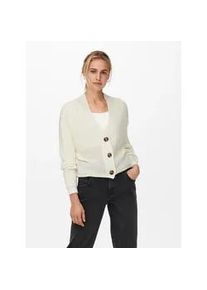 Strickjacke Only "ONLCAROL NICE L/S CARDIGAN KNT NOOS", Damen, Gr. XS, gr&uuml;n (jet stream), Strick, Obermaterial: 100% Polyacryl, unifarben, regular fit h&uuml;ftlang, V-Ausschnitt, Rippb&uuml;ndchen, Strickjacken Strickjacke, Kunstfaser, regular fit