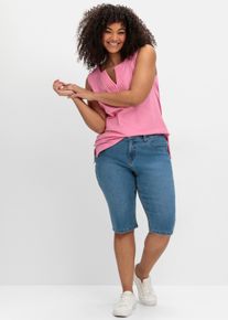 sheego Große Größen Jeansbermudas in Curvy-Schnitt PIA, blue denim, Größe 44 - Damen