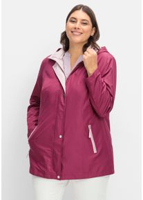 sheego Gro&szlig;e Gr&ouml;&szlig;en Funktionsjacke mit Innentasche, fuchsia-ros&eacute;, Gr&ouml;&szlig;e 56 - Damen