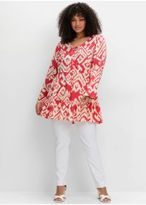 sheego by Joe Browns sheego Große Größen Volantbluse mit Grafikprint, hummer-gemustert, Größe 54 - Damen