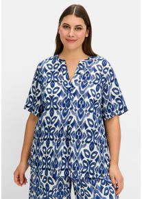 sheego Gro&szlig;e Gr&ouml;&szlig;en Tunika mit Grafikdruck, ecru-gemustert, Gr&ouml;&szlig;e 44 - Damen