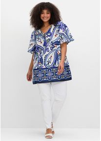 sheego by Joe Browns sheego Große Größen Tunika im Boho-Look, offwhite-gemustert, Größe 56 - Damen