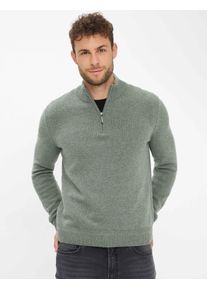 Brax Herren Strickpullover Style STEFFEN thyme, gr&uuml;n, Gr. L