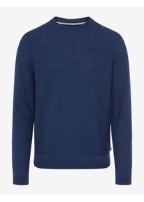 Brax Herren Strickpullover Style RICK cove, Blau, Gr. L