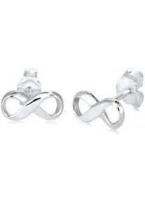 Paar Ohrstecker Elli "Stecker Infinity Unendlichkeit Symbol 925 Silber", silber, Ohrringe, Damen, onesize, ohne Stein, Silber 925 (Sterlingsilber)