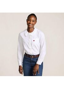 LANDS' END Lands' End x Lulu Guinness Lips Baumwollbluse, Damen,  Wei&szlig;, Baumwolle, by Lands' End