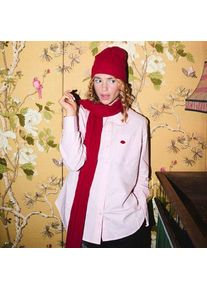 LANDS' END Lands' End x Lulu Guinness Lips Baumwollbluse, Damen,  Pink, Baumwolle, by Lands' End