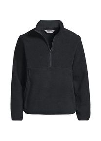 LANDS' END Teddy-Pullover mit Rei&szlig;verschluss, Herren,  Blau, Polyester, by Lands' End