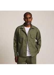 LANDS' END Jacquard-Hemdjacke, Herren,  Gr&uuml;n, Baumwoll-Mischung, by Lands' End