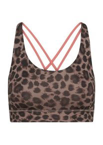 Sport-BH Hey Honey Criss-Cross Bra Leo Damen (Gr L |braun)