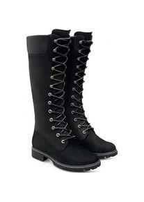 Schn&uuml;rstiefel Timberland "Women's Premium 14in WP B", Damen, Gr. 37,5, schwarz (schwarz, nubuck), Leder, Schuhe Schn&uuml;rstiefel, Winterschuhe, Winterstiefel, Winterboots, Schn&uuml;rboots, wasserdicht