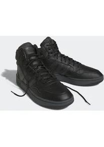 Sneaker Adidas SPORTSWEAR "HOOPS 3.0 MID LIFESTYLE BASKETBALL CLASSIC FUR LINING WINTERIZED", Herren, Gr. 48, schwarz (core schwarz, carbon, cloud wei&szlig;), Synthetik, Textil, Schuhe Sneaker