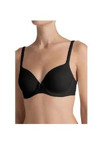 T-Shirt-BH Triumph "Perfectly Soft", Damen, Gr. 75, Cup D, schwarz, Microtouch, Obermaterial: 66% Polyamid, 17% Elasthan, 17% Polyester, unifarben, Basic, BHs T-Shirt-BH, vorgeformte, gepolsterte Cups, Microfaser, weich, mit B&uuml;gel