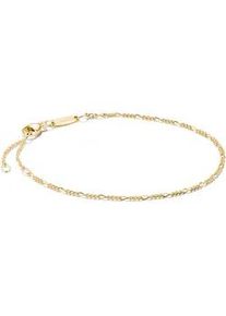 Armband Thomas Sabo "Figaro-Armband" Gr. 19, gold (gelbgoldfarben), Armb&auml;nder, Damen, 19, Silber 925 (recycelt), Armband