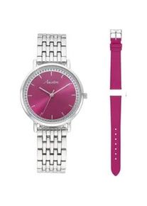 Quarzuhr, silber (silberfarben, pink), ANISTON JEWELRY & WATCHES, Armbanduhren, Damen, Quarzuhr, Armbanduhr, Damenuhr, analog, neue Kollektion