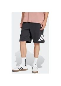 Shorts Adidas SPORTSWEAR "ESSENTIALS BIG LOGO FRENCH TERRY", Herren, Gr. S, N-Gr, schwarz-wei&szlig; (schwarz, wei&szlig;), Obermaterial: 55% Baumwolle, 36% Polyester, 9% Viskose, Hosen Shorts