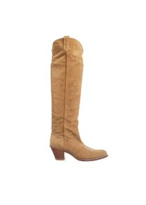 Polo Ralph Lauren Stiefel - Pl Slch Wst-Boots-Tall Boot - Gr. 38,5 (EU) - in Beige - f&uuml;r Damen
