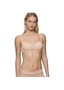 Balconette-BH Triumph "Body Make-Up Illusion Lace", Damen, Gr. 75, Cup B, beige, Microtouch, Obermaterial: 51% Polyamid, 37% Polyester, 12% Elasthan, leicht gl&auml;nzend, unifarben, BHs Balconette-BH, Komfort B&uuml;gel, gepolstert, weiche Spitze