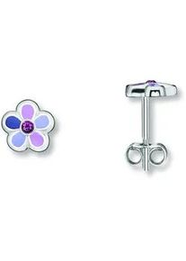 Paar Ohrh&auml;nger ONE ELEMENT "Zirkonia Blume Ohrringe Ohrstecker aus 925 Silber", silber, Ohrringe, Damen, Kinder, Silber 925 (Sterlingsilber), Ausdruck von Individualit&auml;t &ndash; dezent, bedeutungsvoll, nah am Herzen