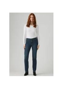 Levi's Gerade Jeans LEVI'S "314 Shaping Straight", Damen, Gr. 31, L&auml;nge 30, eternal indigo drk t, Denim/Jeans, Obermaterial: 80% Baumwolle, 19% Polyester, 1% Elasthan, gerade lang, Jeans, mit Stretch, Topseller