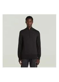 G-Star Raw G-Star f&uuml;r Herren. D27710-B692-6484 Premium Core Half Zip Pullover schwarz (XS), L&auml;ssig, Wolle, Langarm